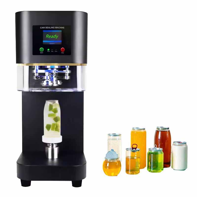 Macchina automatica per sigillare lattine di plastica
