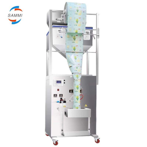 Confezionatrice verticale automatica con pesatrice multitesta a doppia testa per imballaggio verticale