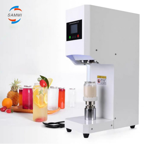 Macchina per sigillare lattine di tipo rotante automatico