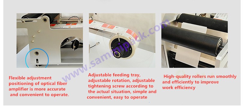 Semi automatic Round bottle labeling machine with date printer