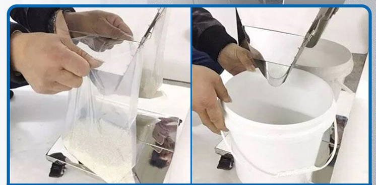 Grain Rice Coffee Weighing Filling Machine with big hopper