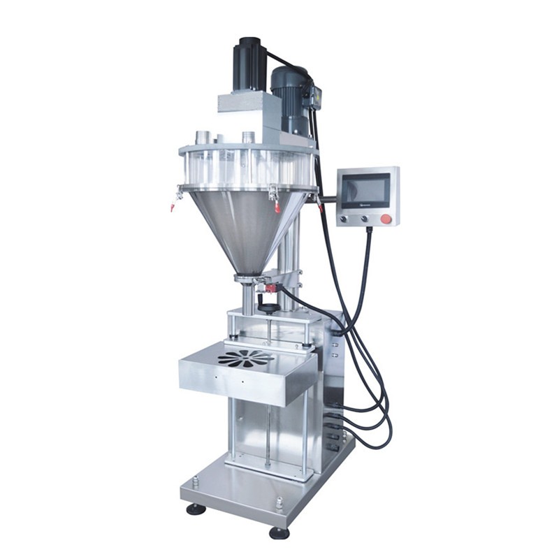 Macchina riempitrice semiautomatica per polveri touch screen
