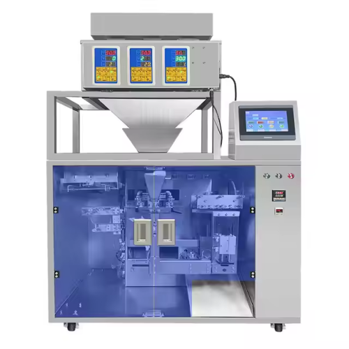 Macchina automatica per prelevare/aprire/riempire/sigillare sacchetti con cerniera